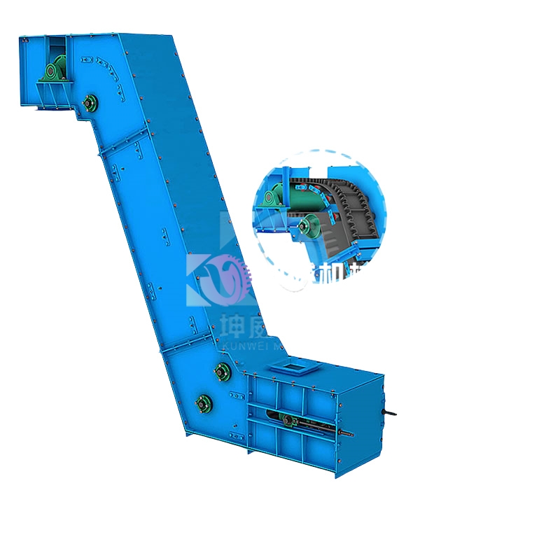 化工廠用大傾角皮帶輸送機